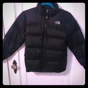 North Face Kids Black Puffy Coat